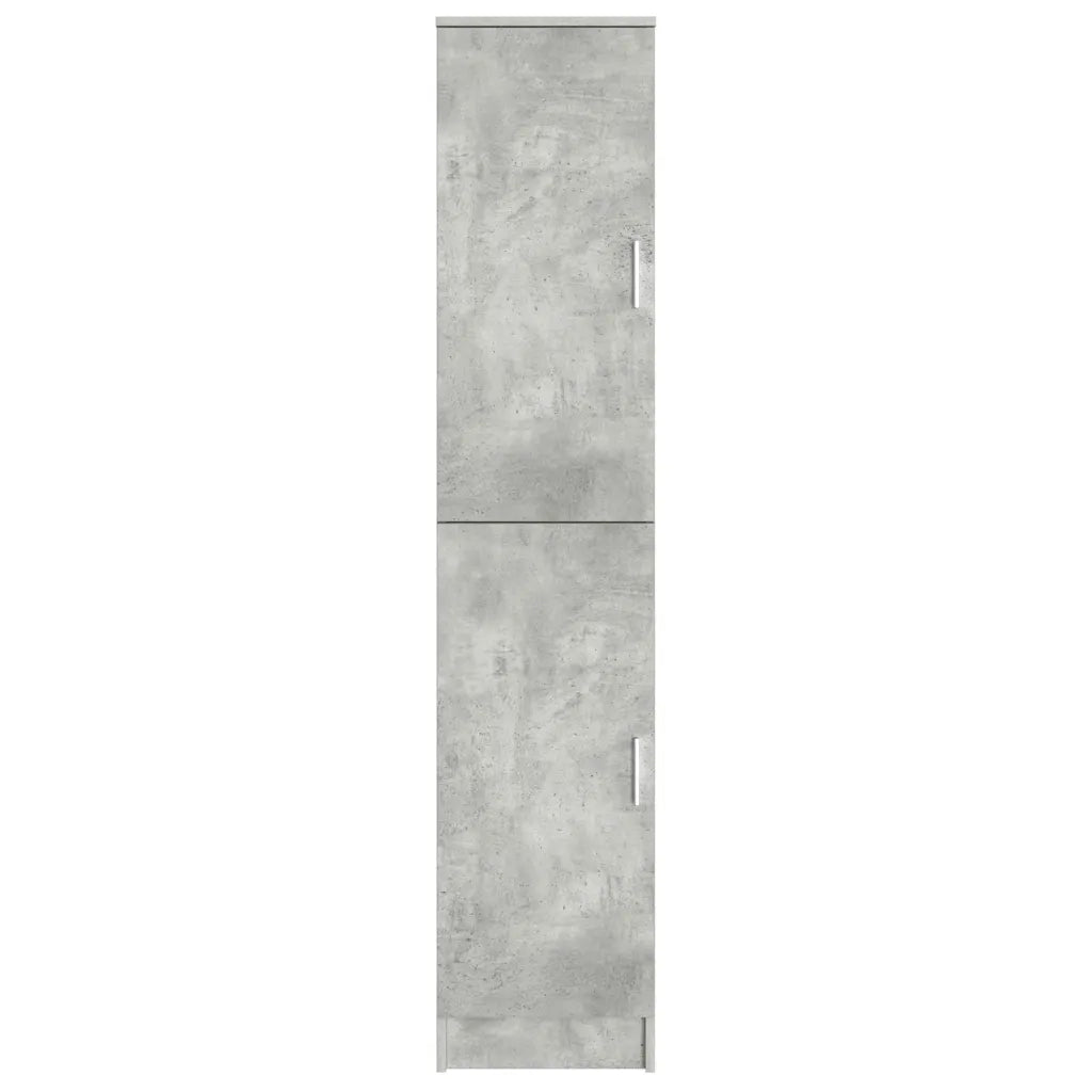 Credenza-Buffet-Armadio da cucina Grigio cemento 35 x 39 x 168 cm