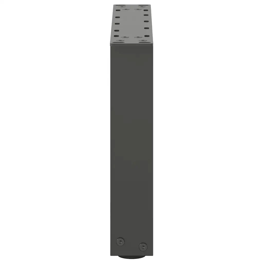 vidaXL Gambe per Tavolino da Caffè a Forma di U 2 pz Antracite 40x(30-31) cm Acciaio