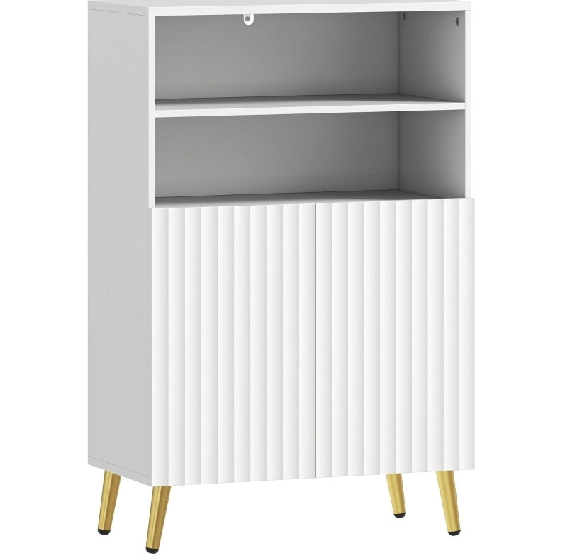 Mobile contenitore da bagno MDF bianco con ante soft-close