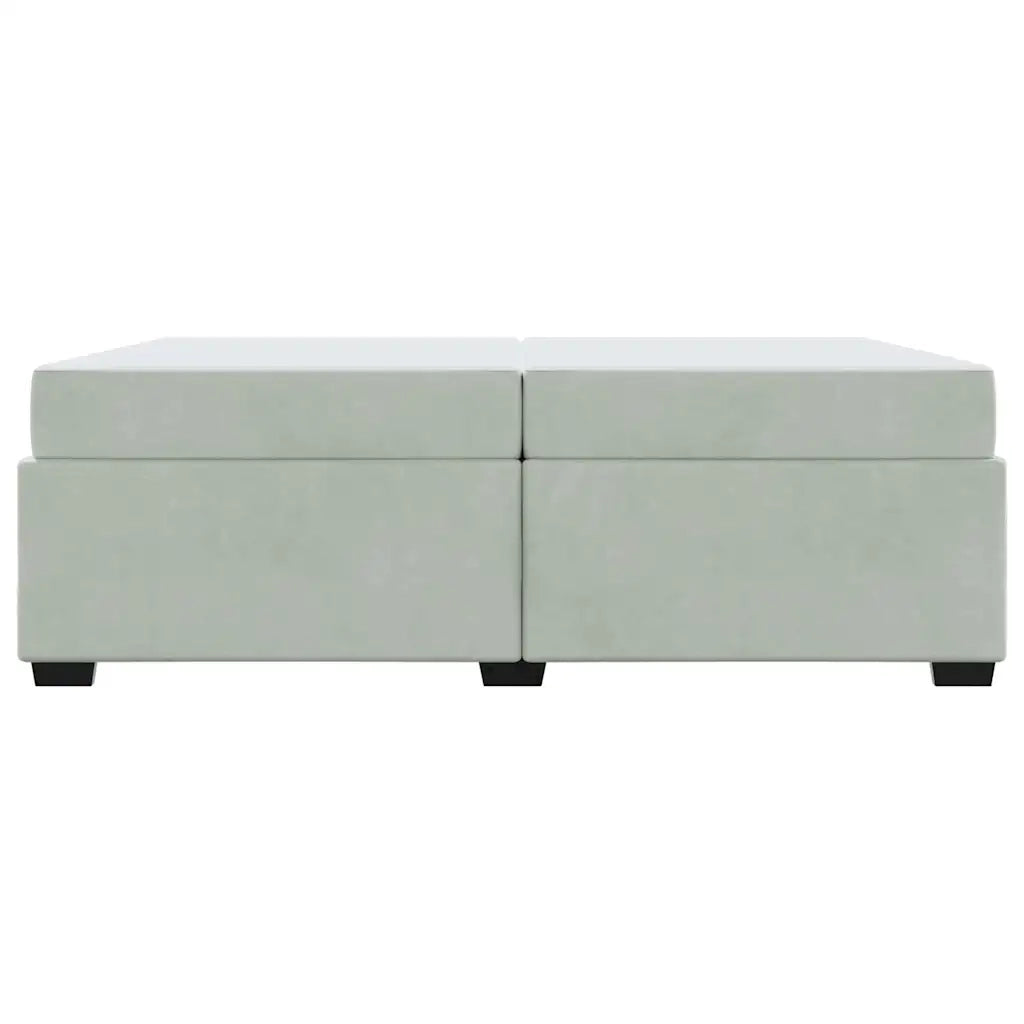 Struttura del letto Grigio chiaro 200 x 200 cm Tessuto 3399308