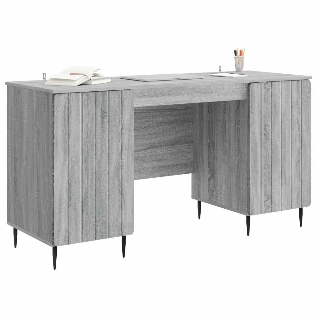 Scrivania Grigio Sonoma 142,5 x 50 x 75 cm Legno ingegnerizzato 3414591