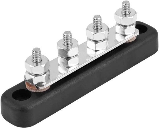 Barre di distribuzione elettrica pesante da 4 steli modulo terminali 100A AC 300V DC 48V cassa BusBar per furgone autobus camper auto