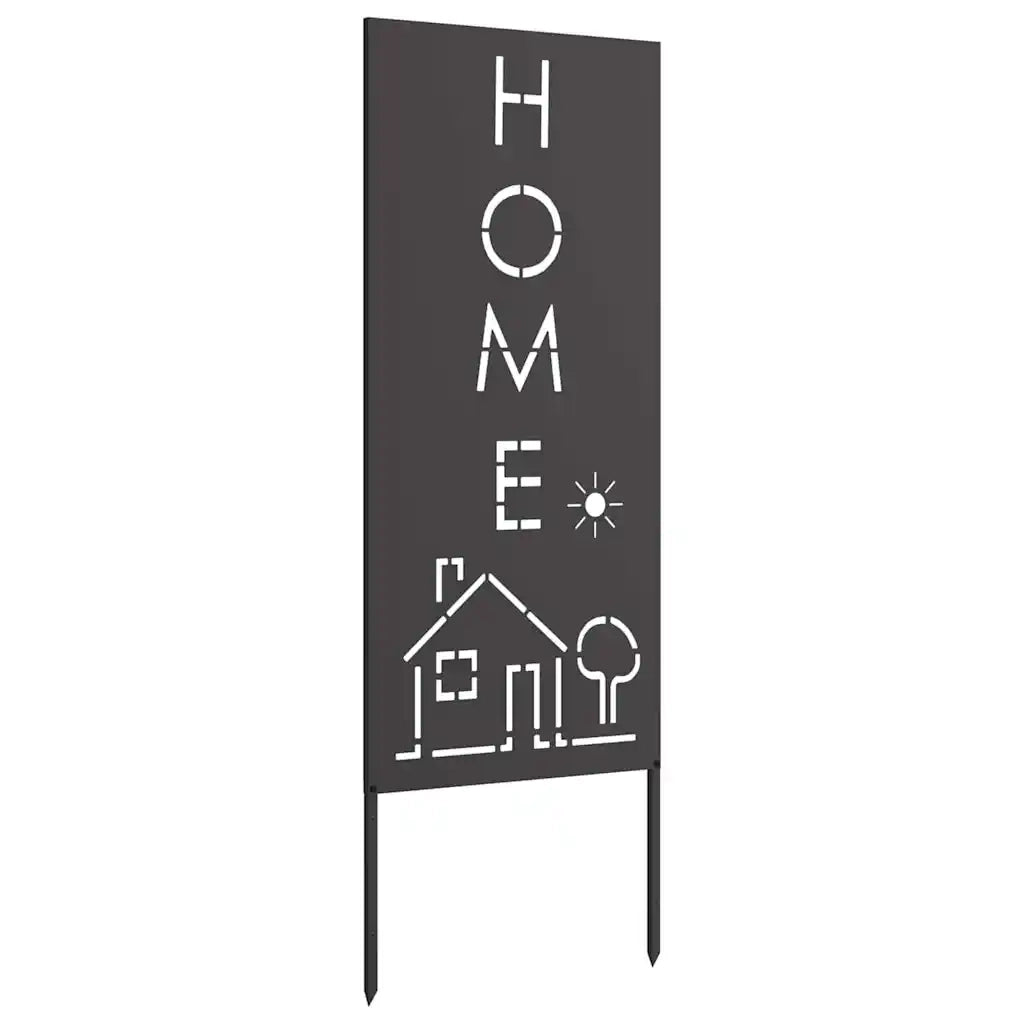 vidaXL Pannello Decorativo da Giardino Nero 50 x 140 cm