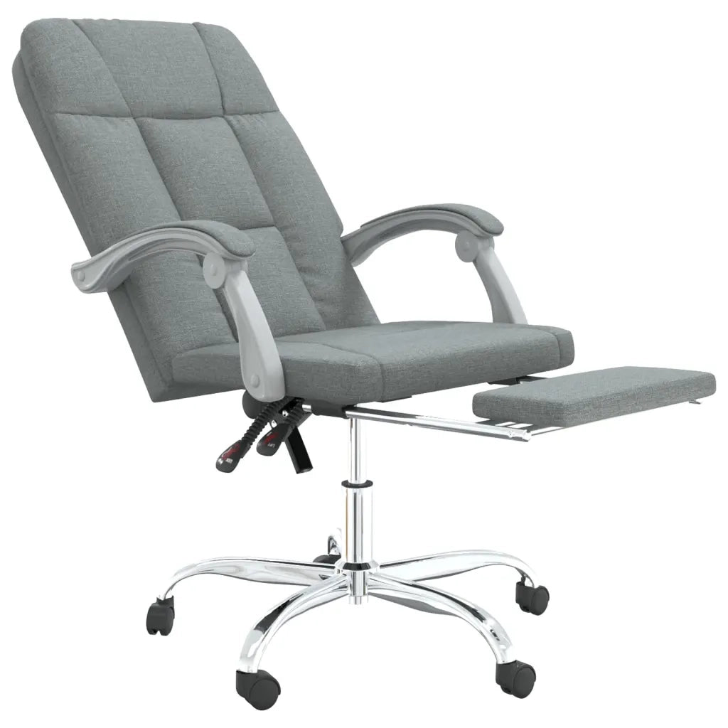 Sedia da Ufficio Reclinabile Grigio Scuro in Tessuto cod mxl 60356