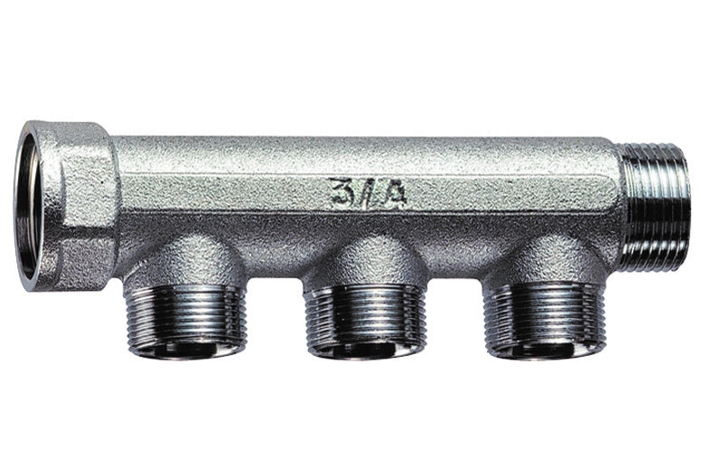 COLLETTORE CROMATO A 3 DERIVAZIONI  (FAR)- M.F. 3/4- FAR- pezzi 1