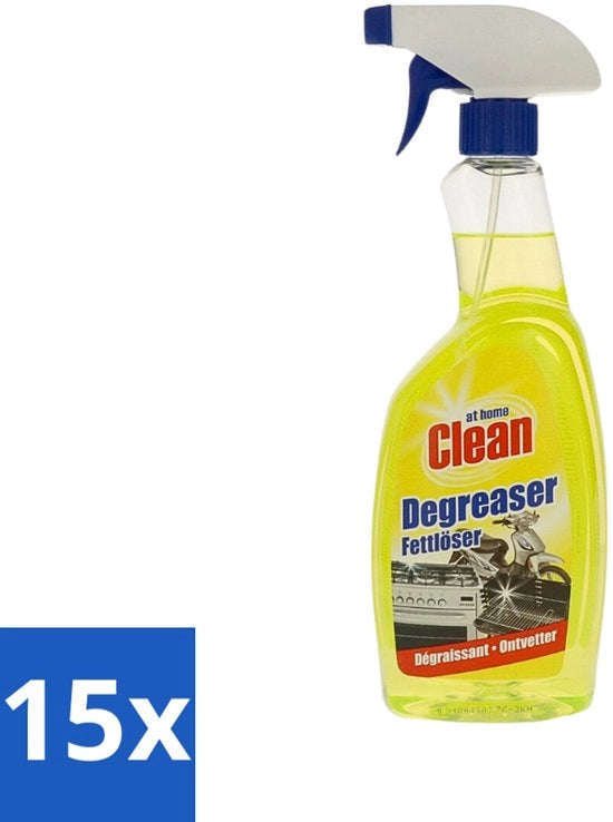 15 x Pulitore per superfici - Rapido - Disimpegna grasso - 750 ml - Disimpegna grasso - Pulitore per cucina - Rimozione grasso - Rapido - Grassi cucina