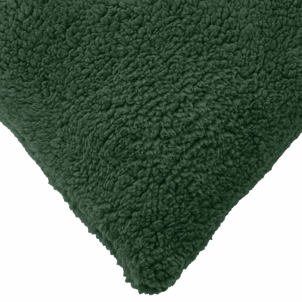Federa 6 pcs HEERLEN Verde Scuro 70 x 70 cm Bouclé 913392
