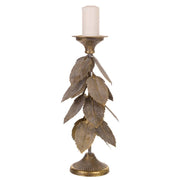 Candeliere in metallo dorato 19x19x43h