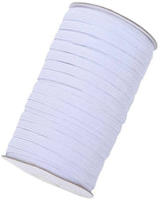 Corda Elastica - 90m - Bianca - Ideale per Lavori di Sartoria e Progetti Creativi - Adatta per Bambini e Adulti - 1cm di Larghezza