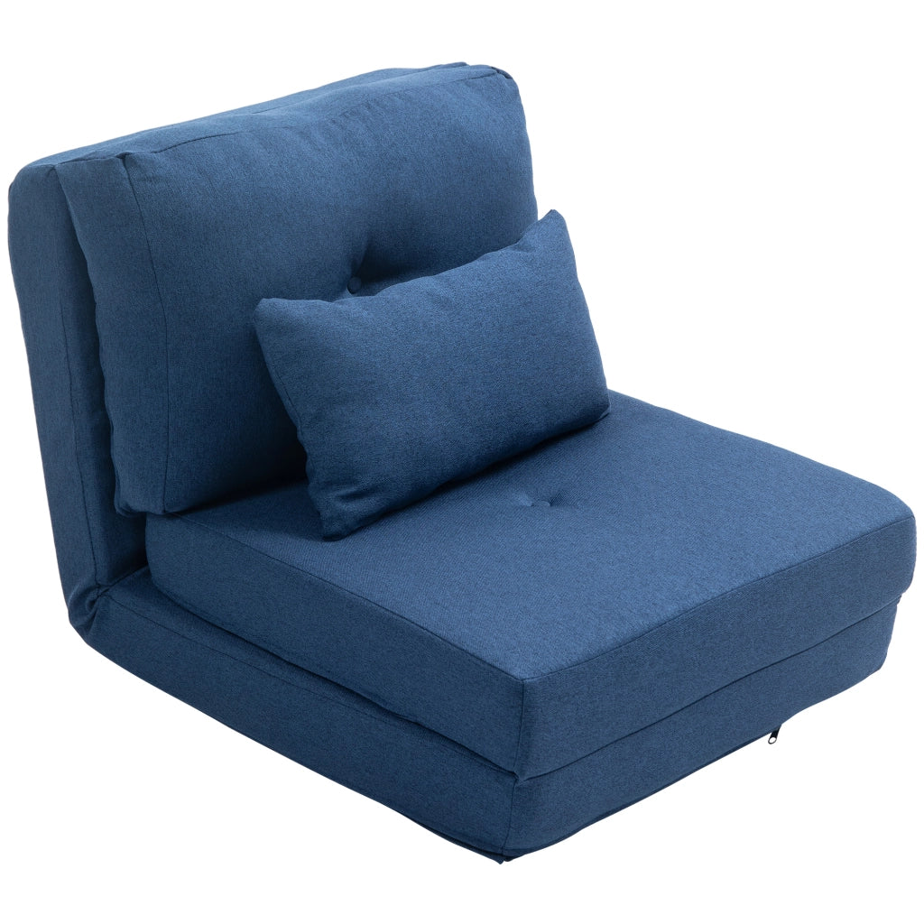 Poltrona letto regolabile ¨C zephmum ¨C blu scuro con cuscino