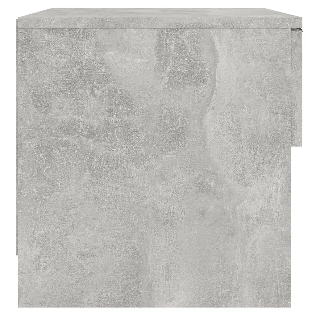 Comodini 2pz-Set di 2 Tavolino da notte Grigio Cemento in Legno Multistrato 318890