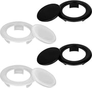 Set di 4 anelli e doppi in plastica per ombrelli - anelli per ombrelli per tavoli da giardino - copertura foro per ombrelli da esterno - copertura foro per ombrelli da tavolo - per patio, tavolo e terrazza