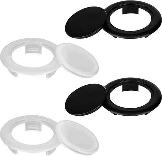 Set di 4 anelli e doppi in plastica per ombrelli - anelli per ombrelli per tavoli da giardino - copertura foro per ombrelli da esterno - copertura foro per ombrelli da tavolo - per patio, tavolo e terrazza