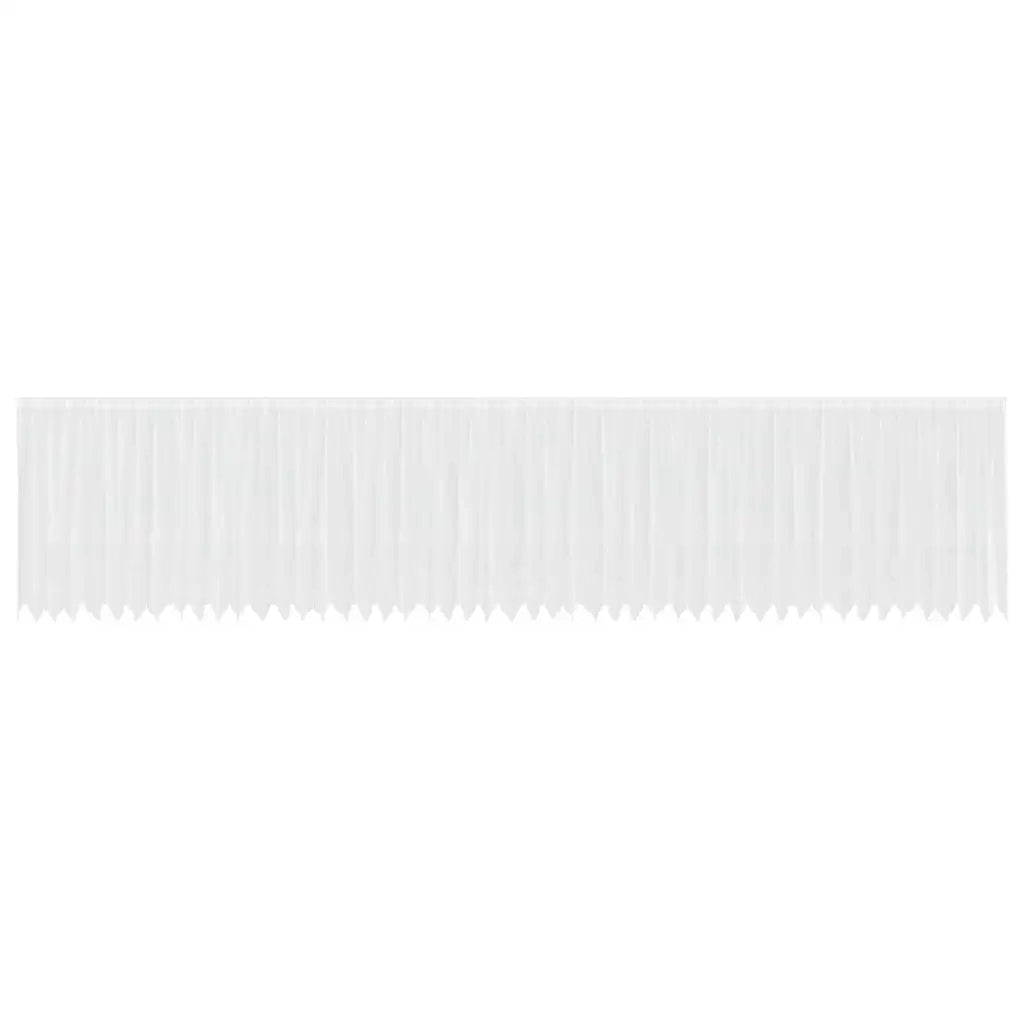 vidaXL Tende con tende Floreale Bianco 1200 x 140 cm Poliestere