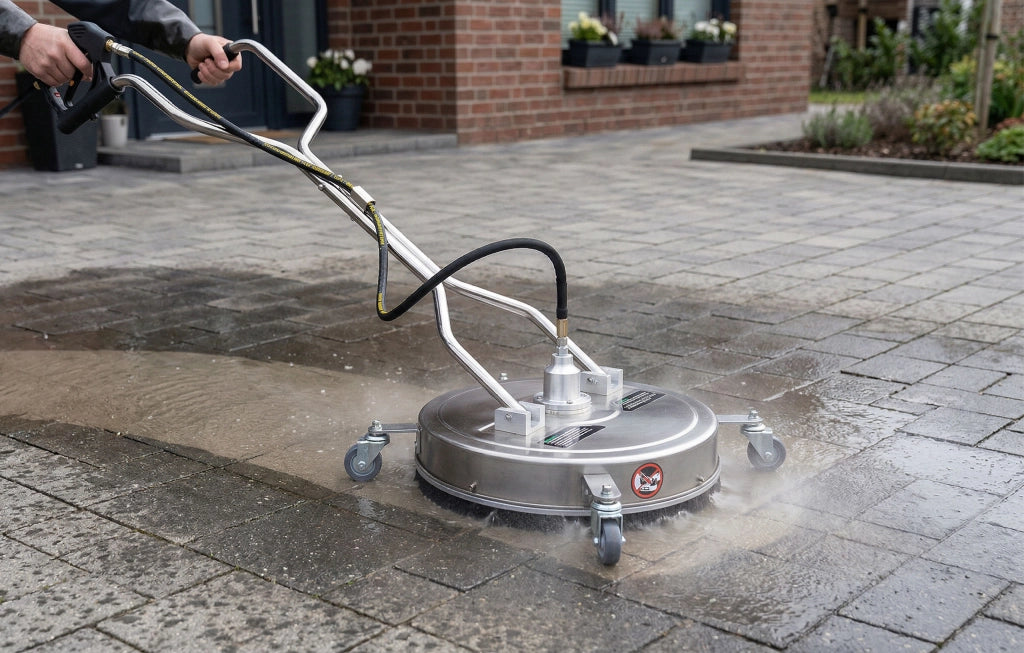 Spazzola Professionale T-Racer 20 SteelSpin – 3200 PSI, 51 cm, 4 Ugelli Rotanti | Compatibile con Idropulitrici 3/8"