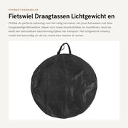 Borsa per bicicletta leggera - Borsa per bicicletta a doppio manubrio - Borsa per bicicletta elettrica - Borsa per bicicletta con schienale - Realizzato con nylon duraturo - Adatto per mountain bike e veicoli da strada - Borsa per ruote da bicicletta