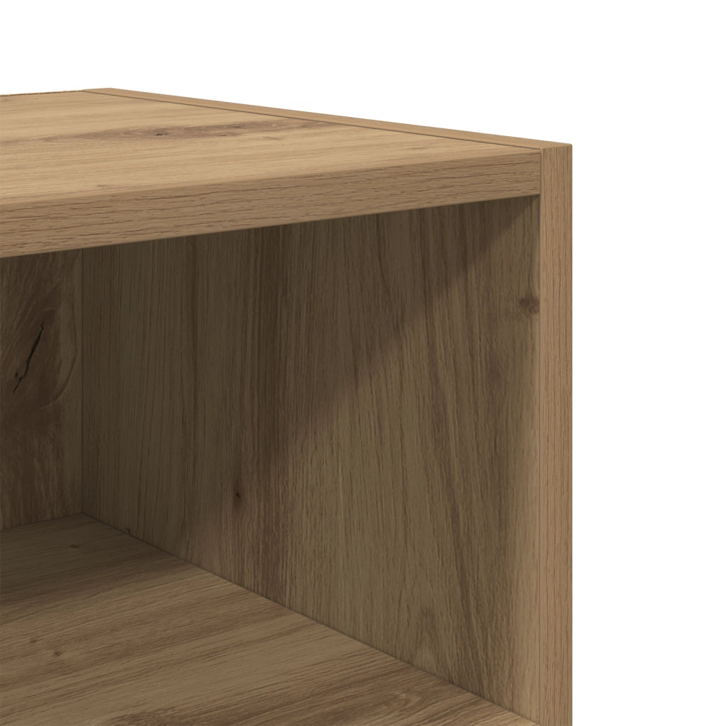 Comodini 2 pcs Rovere artigianale 40x30x50 cm Legno ingegnerizzato