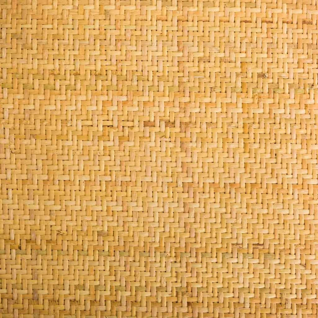 Sgabello in legno e seduta in rattan marrone 45x53x75/116h