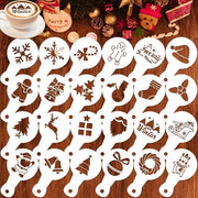 Stampa per biscotti 24 pezzi - Schede per biscotti riciclabili - Tema natale decorativo - Ragazzo di zucchero/neve - Materiale PET-plastica 8,3 x 13,9 cm - Ideale per torte e dolci - Stampante per torte