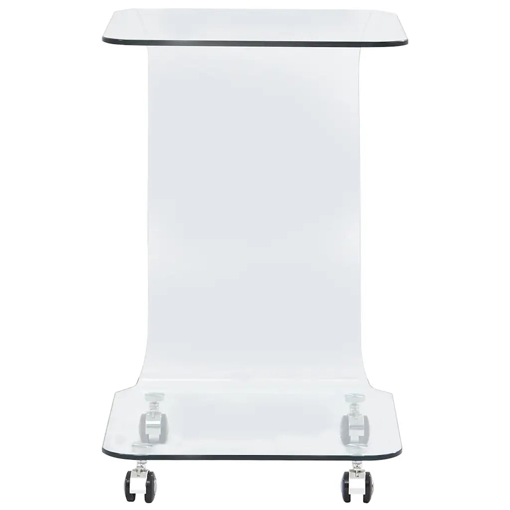 Tavolino da Salotto 45x40x63 cm in Vetro Temperato 284726