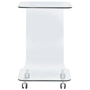Tavolino da Salotto 45x40x63 cm in Vetro Temperato 284726