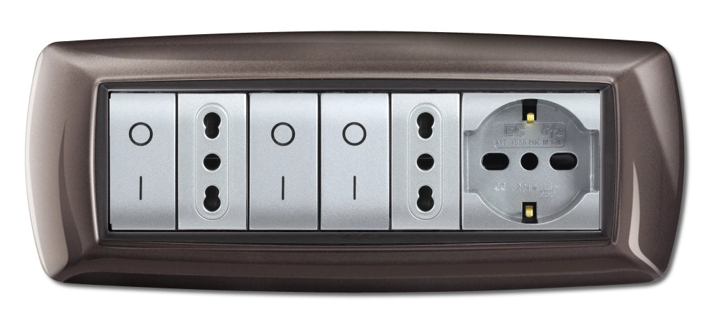 PLACCA LIFE LIVING PLAST ALLUMINIO NOTTE 7P- ELETTROCANALI- 1,0 pz