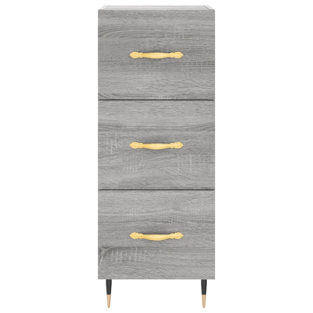 Credenza | Madia | Buffet da pranzo | Armadio da pranzo Grigio Sonoma 34,5x34x90 cm in Legno Multistrato