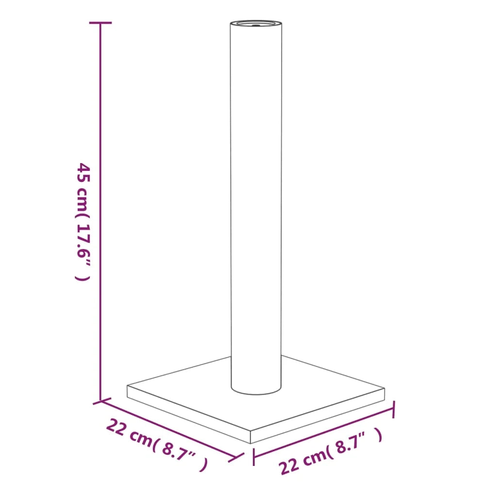 Tiragraffi per gatti Mobili per arrampicata su torre Raschietto per gatti piattaforma da arrampicata trasparente 22 x 22 x 45 cm grigio 02_0022764