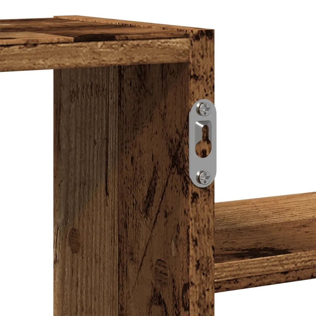 Scaffale a Parete Legno Vecchio 104x15x49 cm in Truciolato 853207