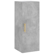 Armadietto a Muro | Mobile a Parete Grigio Cemento 34,5x34x90 cm