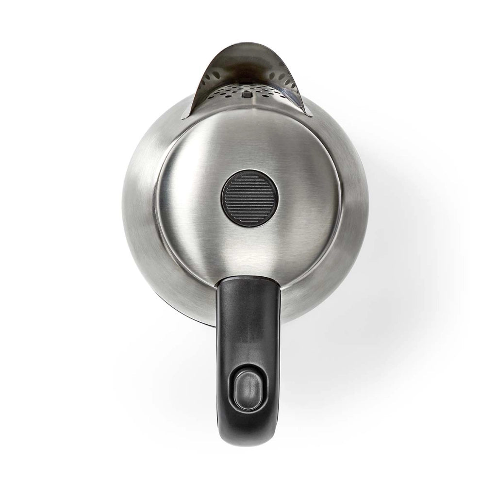 Bollitore elettrico in acciaio da 1,7 l con base rotante da 2200 W e regolatore Strix Argento Nedis
