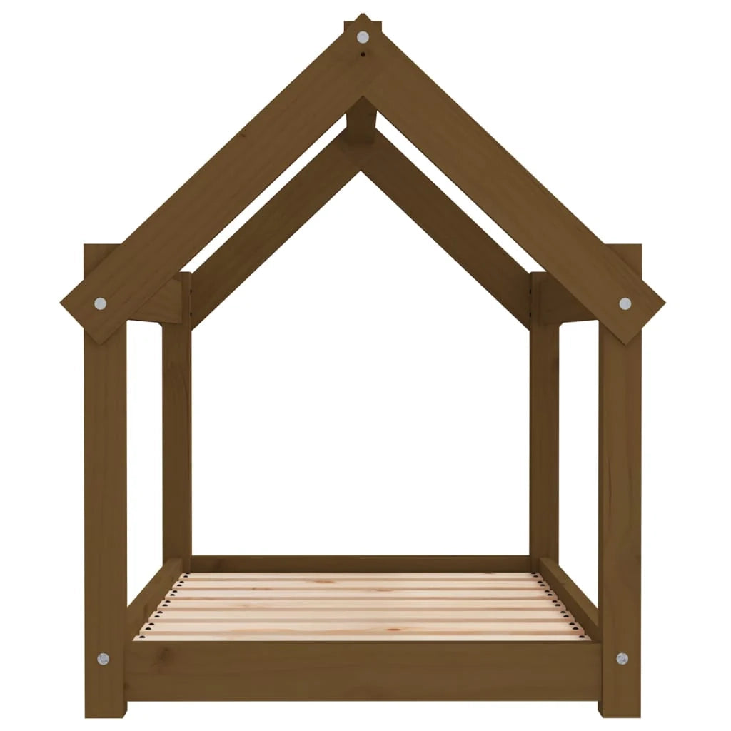 Divano letto per cani comodo 81 x 60 x 70 cm in legno massello di pino marrone 02_0042968