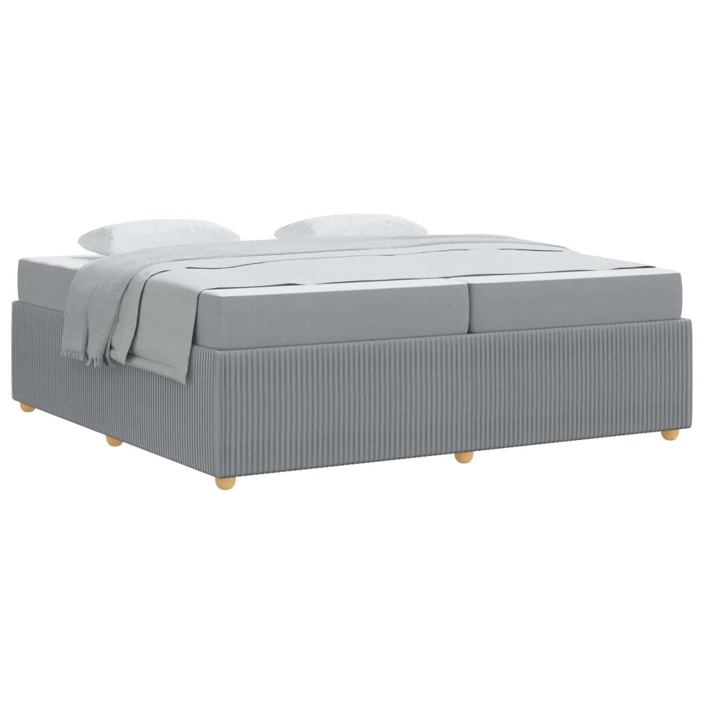 Struttura del letto Grigio chiaro 200 x 200 cm Tessuto 3398431
