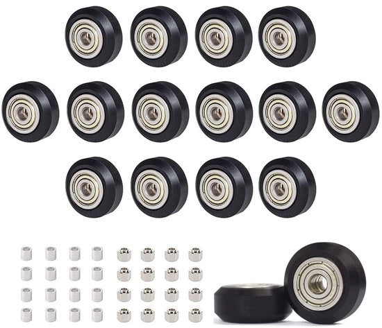 Ruote per stampante 3D - 625 pz - Alta qualità - Nero