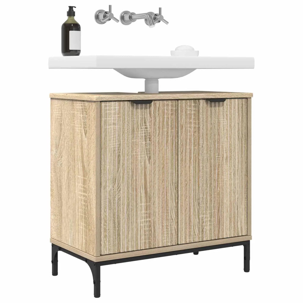 Armadio per Lavabo da Bagno Rovere Sonoma 60,5 x 33,5 x 61 cm 883416