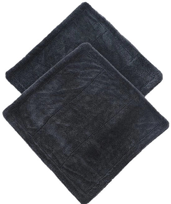 Due pezzi - 40x40cm - Asciugamano per auto, asciugamano assorbente per pulizia, accessori di pulizia auto multifunzionali per rimozione della polvere e lucidatura, per uso domestico e in auto