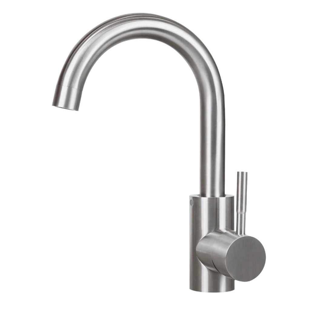 ZMH Miscelatore per lavabo  Lavabo Leva girevole ad alta pressione in acciaio inox