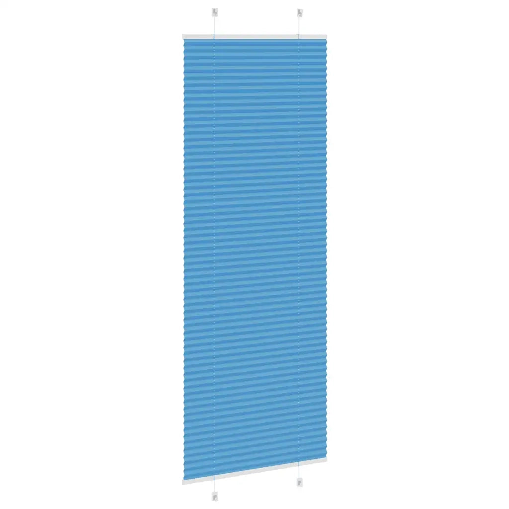 Tenda Plissettata Blu 80x200 cm Larghezza Tessuto 79,4 cm 4015207