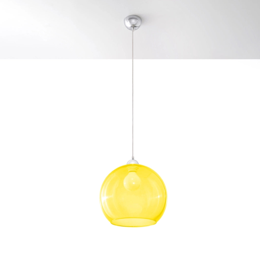 Lampada a sospensione ROTUND Pure Lume sfera gialla E27