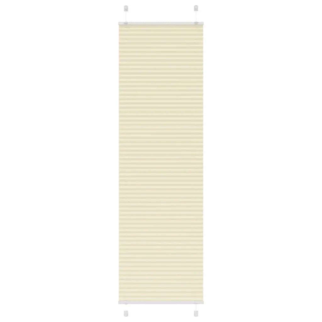 Tenda Plissettata Crema 60x200 cm Larghezza Tessuto 59,4 cm