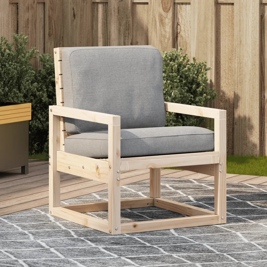 Sedia da Giardino | Sedie da Esterno 57,5x63x76 cm in Legno Massello di Pino