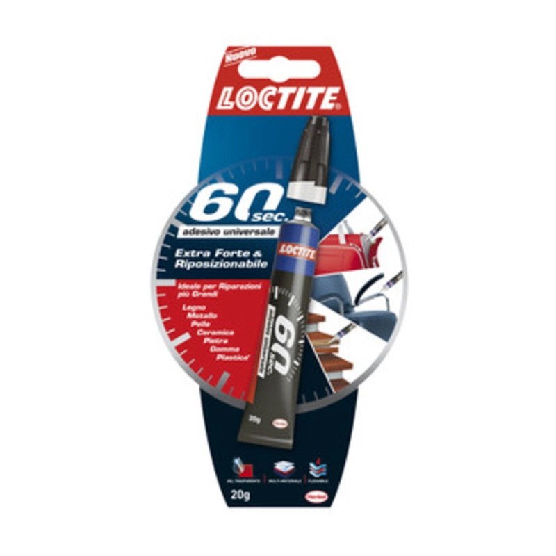 LOCTITE ADESIVO UNIVERSALE 60 SECONDI 20 G- HENKEL ITALIA- 12,0 pz