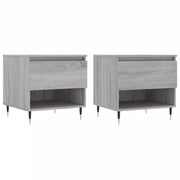 2 pz Tavolini salotto | Tavolino da caff¨¨ | Tavolino da Soggiorno Grigio Sonoma 50x46x50cm Legno Multistrato