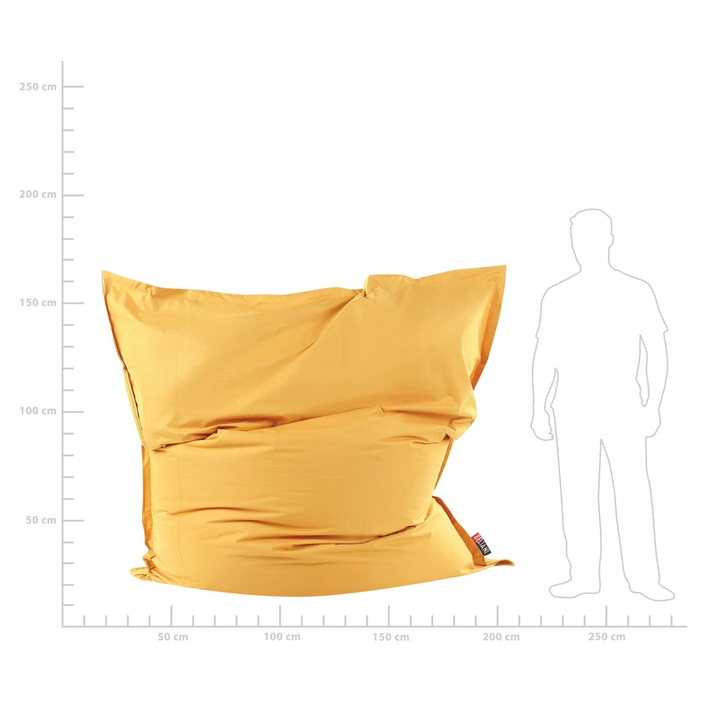 Pour Poltrona sacco extra large Pour Poltrona sacco gigante con cerniera gialla
