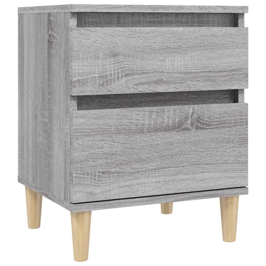 Comodino 2 pz Grigio Sonoma 40x35x50 cm cod mxl 34523