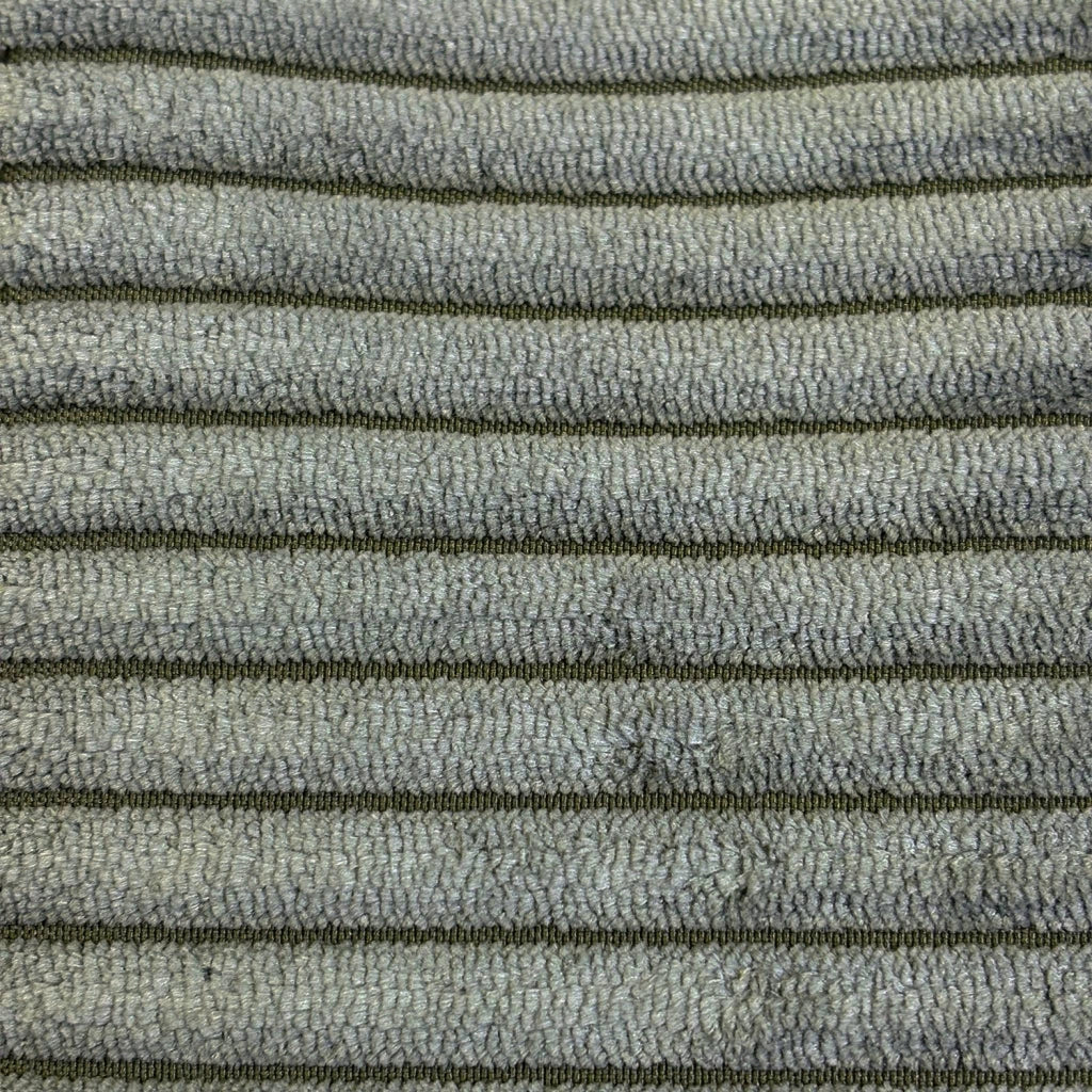 Poltrona letto convertibile velluto a coste grosse coste, verde kaki