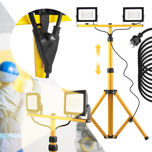 Alogeno Led Su Treppiede 2x30w Rsl001-30n