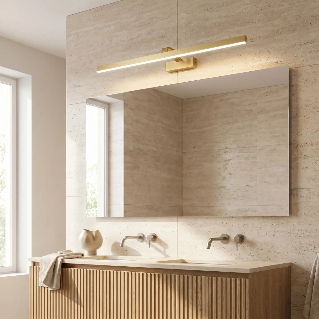 Applique Da Bagno Led Swe009-1w 73cm Brush Gold