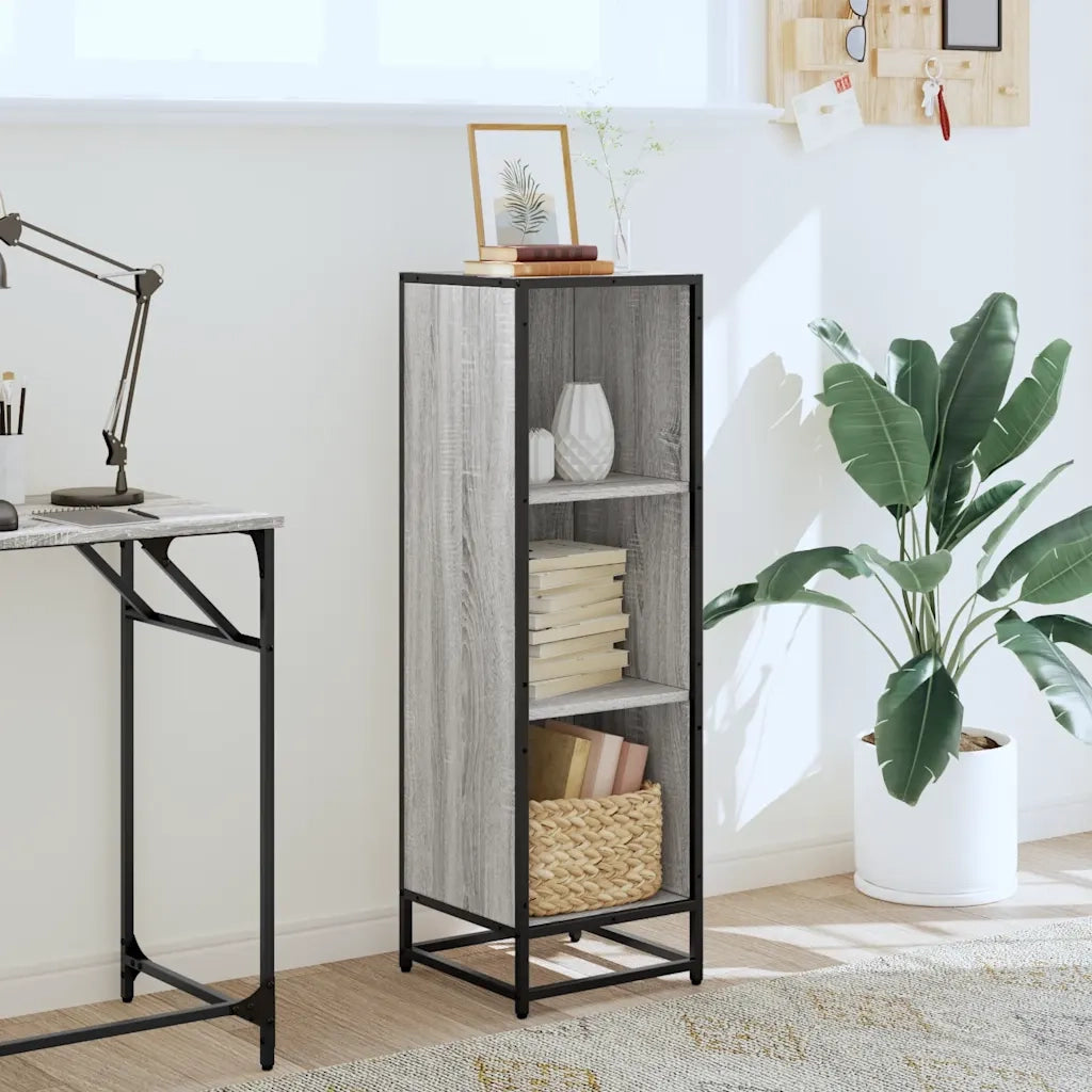 Libreria Grigio Sonoma 33,5x33x107,5 cm in Legno Multistrato 849157