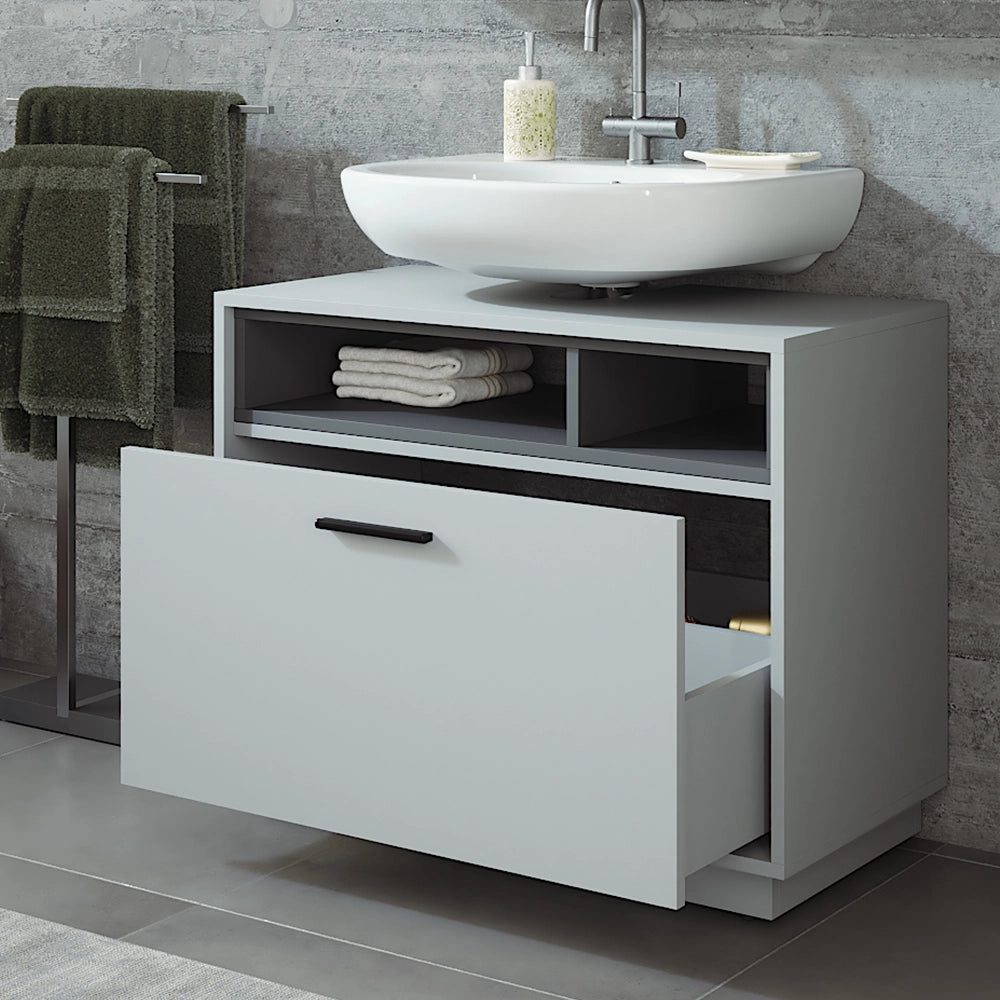 Vicco Mobiletto Grigio/antracite 80 x 64 cm con cassetto